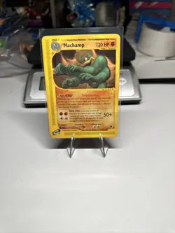 Machamp 51/165 Expedition Base Set Vintage 2002 Pokemon TCG Card Has Crease - Image 1