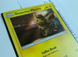 Detective Pikachu Black Star PROMO card SM190 Holo RARE Movie 2019 Pokemon TCG - Image 2