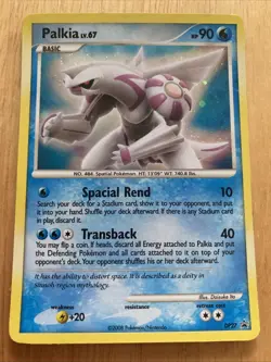 Pokemon Palkia TCG LV. 67 Diamond & Pearl DP27 Holo Rare Black Star Promo LP - Image 1