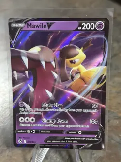 Mawile V 70/195 Ultra Rare Silver Tempest Pokemon TCG Near Mint - Image 1