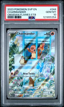 2023 POKEMON SVP EN-SV BLACK STAR PROMO #044 CHARMANDER PSA 10 - Image 1