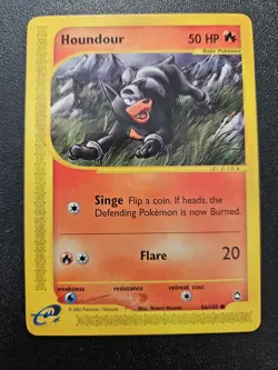 Pokemon Aquapolis Houndour 86/147 NEAR MINT - Image 1