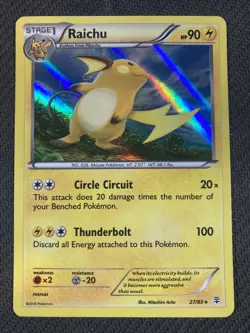 Raichu 27/83 Rare Holo Pokemon TCG Card XY Generations Near Mint NM - Image 1