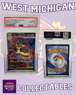 MEGA LUCARIO EX 160/132 - PSA 10 - POKEMON TCG - MEGA EVOLUTION - Image 1