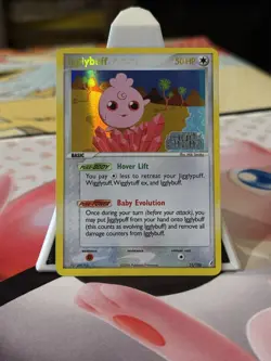 Pokemon TCG EX Crystal Guardians Igglybuff Stamped Reverse Holo 21/100 NEAR MINT - Image 1