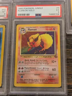 PSA Graded 9 Card Vintage Pokemon Card Lot Base and Jungle Set Holo and Non-Holo - Image 3