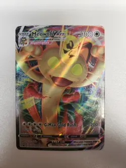 Meowth VMAX SWSH005 Pokemon TCG SWSH: Black Star Promo DMG - Image 1