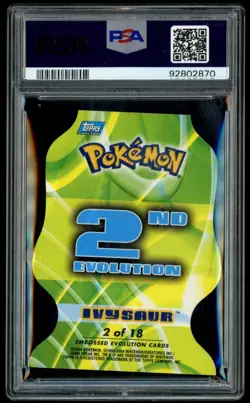 2004 Topps Pokemon #2 Ivysaur Advanced Challenge Die Cut PSA 10 Pop 11 - Image 2