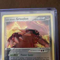 TEAM MAGMA'S GROUDON 2004 POKEMON EX TEAM MAGMA VS AQUA RARE 9/95 - Image 2