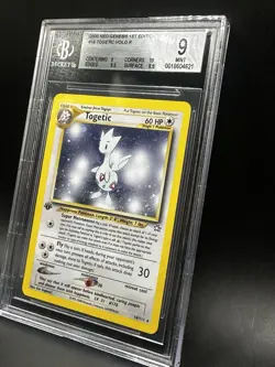 2000 Pokemon Togetic First Edition Holo Rare BGS 9 Mint - Image 3