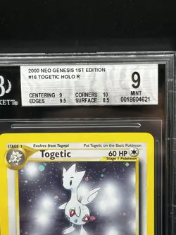 2000 Pokemon Togetic First Edition Holo Rare BGS 9 Mint - Image 4