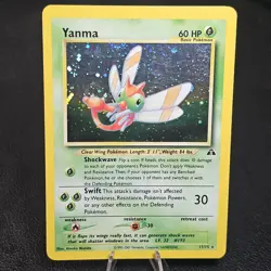 Pokemon Yanma Neo Discovery Holo Rare English Card 17/75 HP60 2001 - Image 1