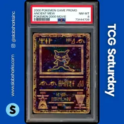 2000 POKEMON MOVIE GAME PROMO #NNO ANCIENT MEW PSA 8 - Image 1