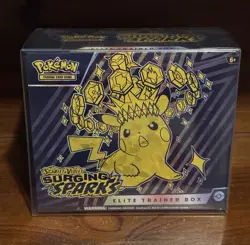 Pokemon SURGING SPARKS ETB New & Sealed Scarlet & Violet TCG w/ Protective Case - Image 1