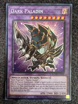 Yugioh Dark Paladin BLMM-EN008 Secret Rare 1st Edition NM - Image 1