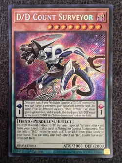 Yugioh D/D Count Surveyor BLMM-EN041 1st Edition Secret Rare NM - Image 1