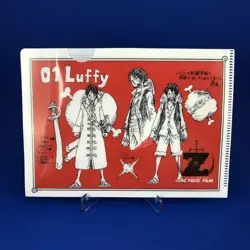 2012 Japan | One Piece Film Z (LUFFY FRANKY) 6” Clear File Promo Art Folder Card - Image 1