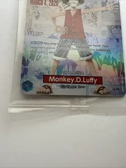 One Piece Monkey D. Luffy US Voyage College Basketball Promo Card (Mint - New) - Image 4