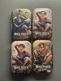 One Piece Tin Pack Set Vol. 2 - Lot Of 4 (FACTORY SEALED) - Image 1