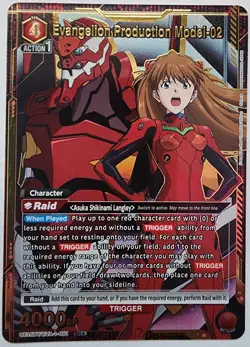 Union Arena Trading Card TCG Evangelion Model-02 Foil UE15BT/EVA-1-081 SR Bandai - Image 1