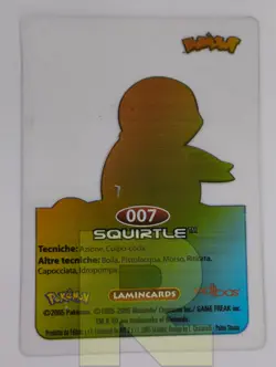 Squirtle 007 ® Lamincard Edibas 2005 ® Pokemon ® Italiano ® EX - Image 2