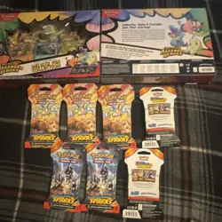 Pokemon TCG Ascended Heroes Deluxe Pin Collection x2 & Surging Sparks Booster x6 - Image 2