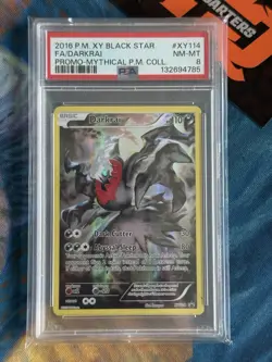 Darkrai XY114 Black Star Promo Pokemon 2016 XY Mythical Collection PSA 8 - Image 1