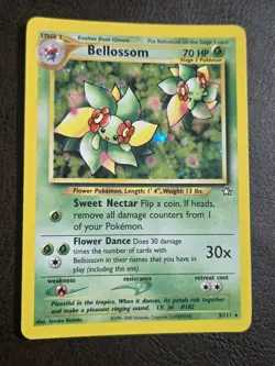 Bellossom 3/111 Neo Genesis Holo Pokemon Card Vintage - Image 2