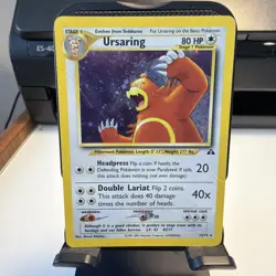 Ursaring 15/75 Holo Neo Discovery 2001 WOTC Pokemon Card DMG - Image 1