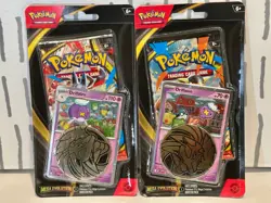 Mega Evolutions Pokemon Blister Cosmos Holo Drifloon Drifblim Swirl - Image 1