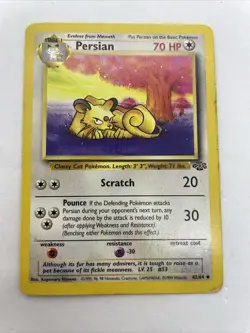 Persian 42/64 1st Edition Jungle Uncommon Pokemon Card Near Mint-Mint - Image 1