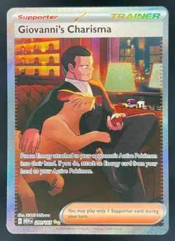2023 Pokemon SV 151 #204/165 Giovanni's Charisma - Image 1