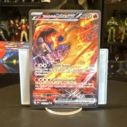 Pokemon TCG Team Rocket’s Moltres ex 229/182 Destined Rivals SIR Holo - Image 1