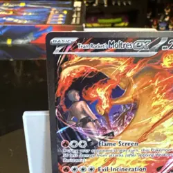 Pokemon TCG Team Rocket’s Moltres ex 229/182 Destined Rivals SIR Holo - Image 4