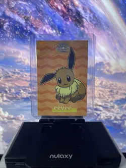 Eevee - Cracked Ice Holo - Let's Go Eevee Database - Pokemon NM - Image 1