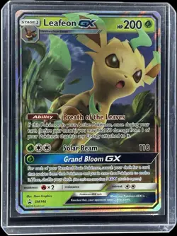 Leafeon GX SM146 Black Star Promo Holo Sun & Moon 2018 Pokemon TCG Near Mint NM - Image 1