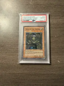 Yu-Gi-Oh! Gate Guardian Set Kazejin, Suijin, Sanga of the Thunder PSA 10s 1st ED - Image 2
