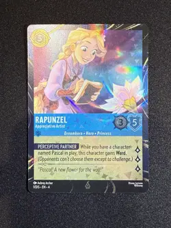 DISNEY LORCANA TCG PROMO CARD RAPUNZEL EPCOT Festival Of The Arts 1/DIS EN 4 - Image 1