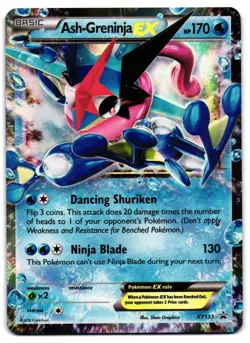 Ash-Greninja EX XY133 - XY Black Star Promos Promo Pokemon TCG - HP Card - Image 1