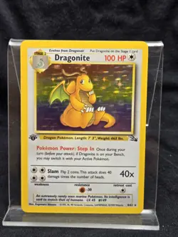 Pokemon Dragonite 1st Edition Vintage Hologram 4/62 1999 Nice Card - Image 1
