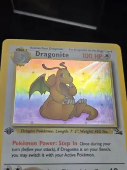 Pokemon Dragonite 1st Edition Vintage Hologram 4/62 1999 Nice Card - Image 4
