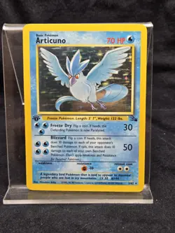 Pokemon TCG Articuno 1st Edition Holo Rare Card 2/62 Fossil - Image 1