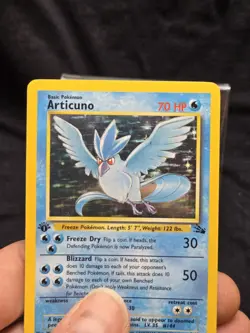 Pokemon TCG Articuno 1st Edition Holo Rare Card 2/62 Fossil - Image 4