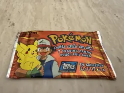 Pokemon Topps Trading Cards TV Animation Edition Sealed Pack - Image 1