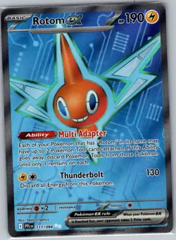 Rotom ex 111/094 ME02: Phantasmal Flames - Pokemon Card - NM - Image 1