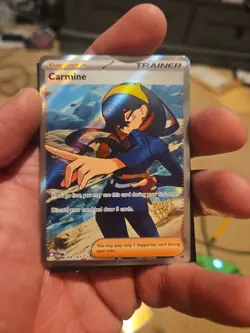 Pokemon TCG Twilight Masquerade Holo Full Art Card Sv06: Carmine 204/167 - Image 1