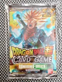 Sealed Booster B02 Union Force ⭐ Trunks ⭐ Dragon Ball Super Card Game EN BT2 - Image 1