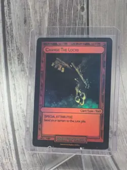 Divorced Dads TCG: Age of Alimony Holo Change the Locks - Tool Card - Image 1