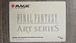 Quina, Qu Gourmet (Art Series) #11/53 Final Fantasy MTG Near Mint - Image 2