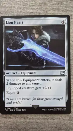 x4 Lion Heart (Uncommon) #261 Final Fantasy MTG Near Mint - Image 1